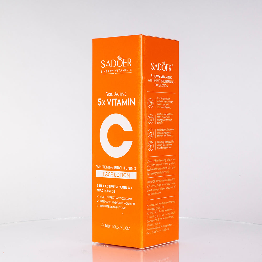 SADOER 5-féle C-vitaminnal gazdagított feszesítő és hidratáló arctej