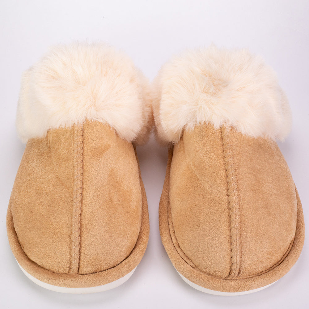 Puha, légáteresztő flanel anyagból készült téli papucs, unisex