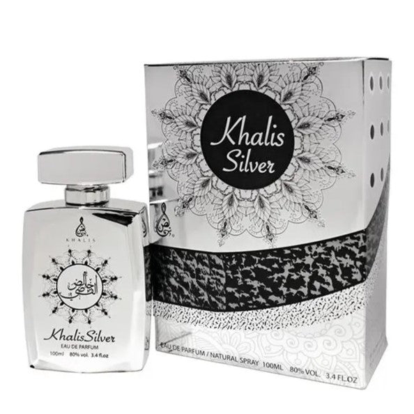 100 ml Eau de Parfum KHALIS SILVER Keleti Virágos Illat Férfiaknak