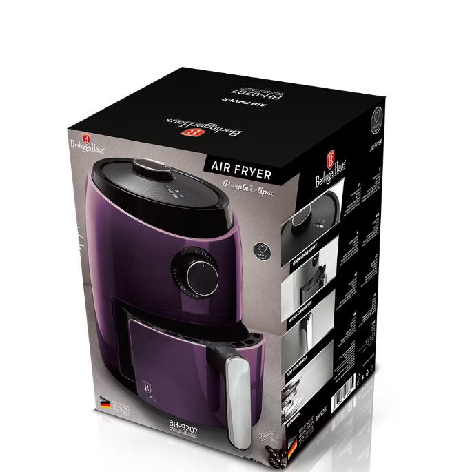 Berlinger Haus BH9207 Mini forrólevegős sütő, 1.6L, lila