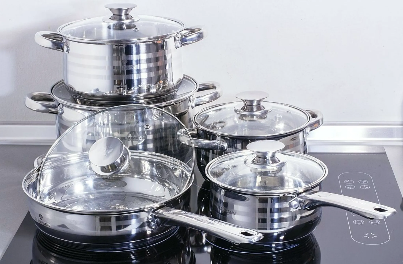 Blaumann Gourmet Line 21107, 10 részes rozsdamentes acél konyhai főzőkészlet