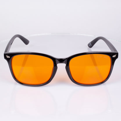 EMPORIA bluelight blocking glasses, orange lens, black frame