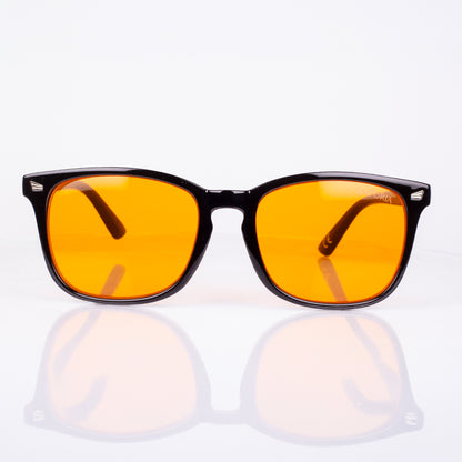 EMPORIA bluelight blocking glasses, orange lens, black frame