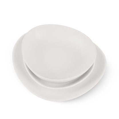 Berlinger Haus 18-piece dinner set (6 dinner plates, 6 salad bowls, 6 dessert bowls), matte cream