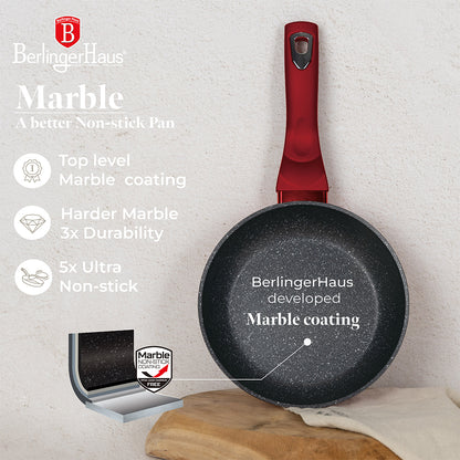 Berlinger Haus 11-piece cookware set, Metallic Line Burgundy Edition