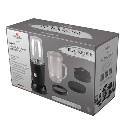 Berlinger Haus 6-piece multifunctional blender set, 500ml, 5 functions, black-rose gold