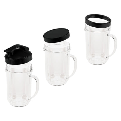 Berlinger Haus 6-piece multifunctional blender set, 500ml, 5 functions, black-rose gold