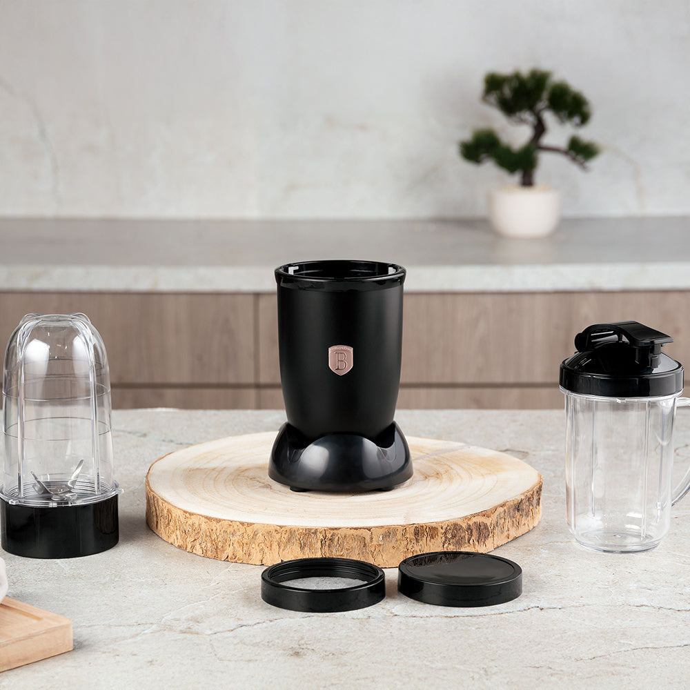 Berlinger Haus 6-piece multifunctional blender set, 500ml, 5 functions, black-rose gold