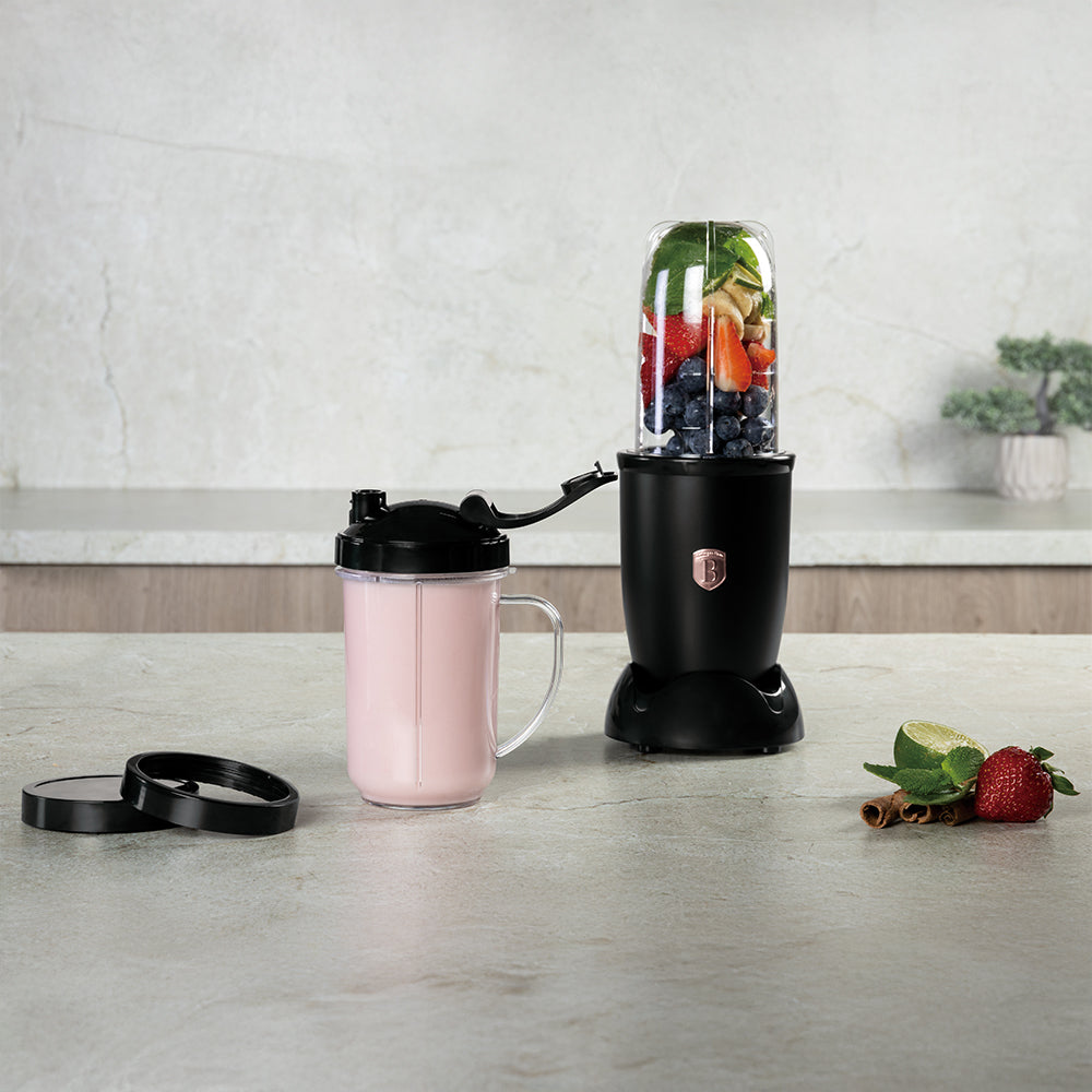 Berlinger Haus 6-piece multifunctional blender set, 500ml, 5 functions, black-rose gold