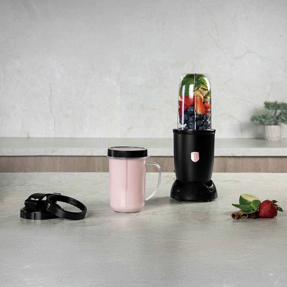 Berlinger Haus 6-piece multifunctional blender set, 500ml, 5 functions, black-rose gold
