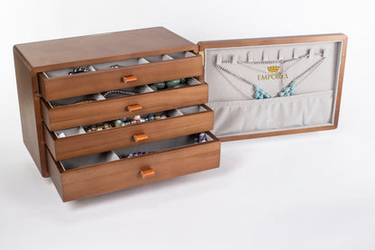 Emporia Jewelry Box 2026, Royal Pine, Size: 18.8*25.8*14.8cm, wooden color