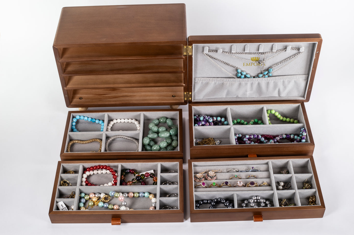 Emporia Jewelry Box 2026, Royal Pine, Size: 18.8*25.8*14.8cm, wooden color