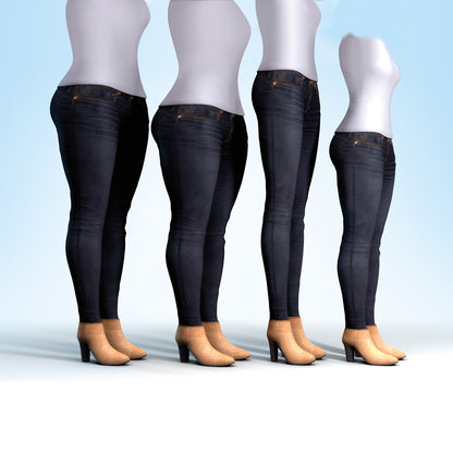 MyFit Jeans Leggings – Minden testalkatra passzoló farmerhatású leggings (EU méret: 44-50)