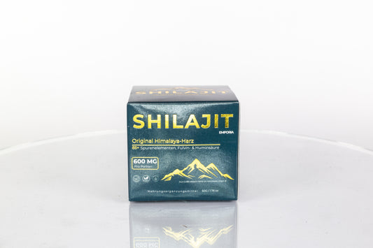 Himalájai Shilajit Gyanta Mézzel Édesítve – 600 mg/adag – Gilgit-Baltistan (5486 m) – 88% Fulvosav – Enyhe, Édeskés Íz – Prémium Minőség, 50 g