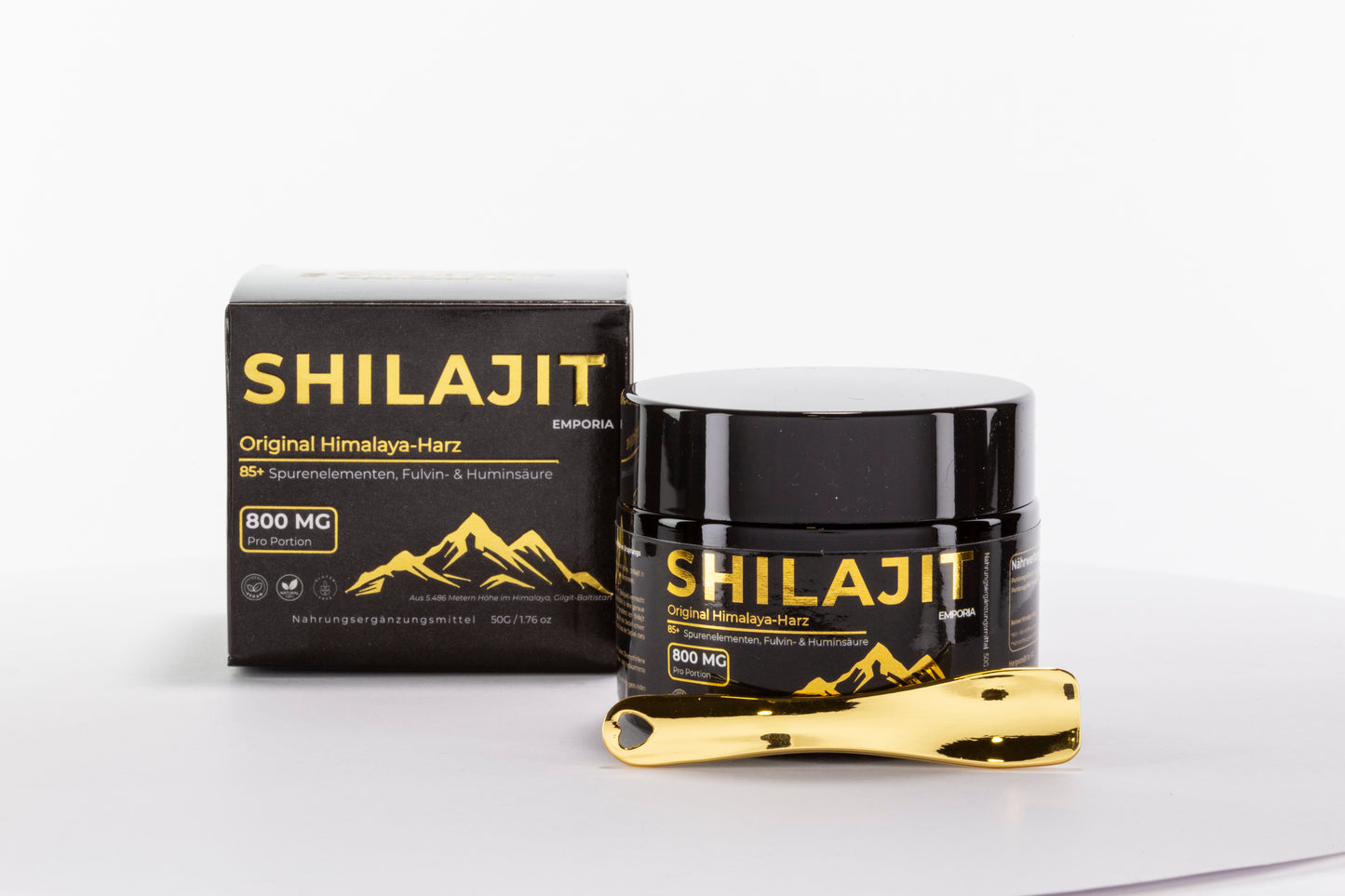 Himalájai Shilajit Gyanta 800 mg – Gilgit-Baltistanból (5486 m) – 88% Fulvosav – 85+ Nyomelem – Prémium Minőség, 50 g
