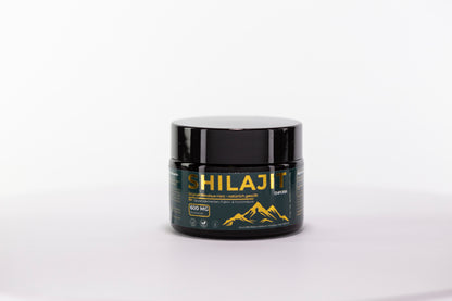 Himalájai Shilajit Gyanta Mézzel Édesítve – 600 mg/adag – Gilgit-Baltistan (5486 m) – 88% Fulvosav – Enyhe, Édeskés Íz – Prémium Minőség, 50 g