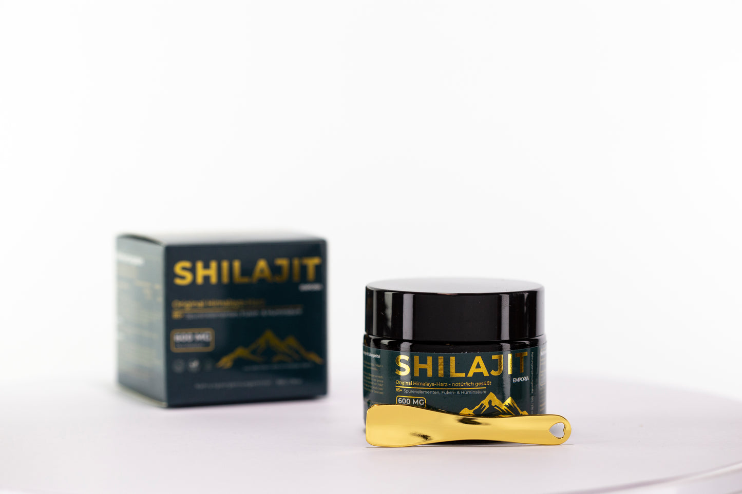 Himalájai Shilajit Gyanta Mézzel Édesítve – 600 mg/adag – Gilgit-Baltistan (5486 m) – 88% Fulvosav – Enyhe, Édeskés Íz – Prémium Minőség, 50 g