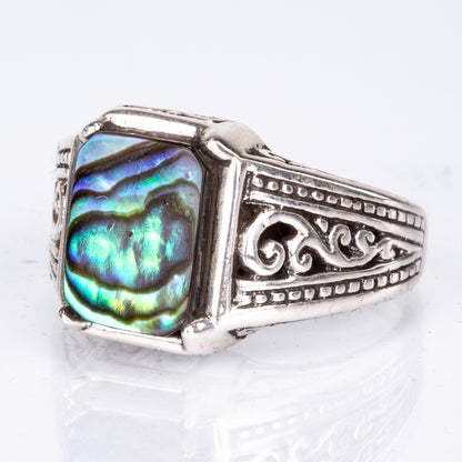 Ezüst Gyűrű Abalone Kagylóval