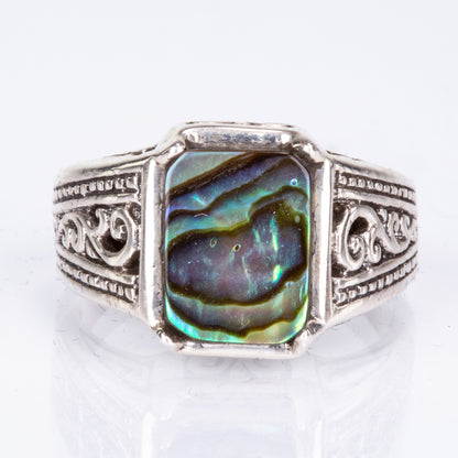Ezüst Gyűrű Abalone Kagylóval