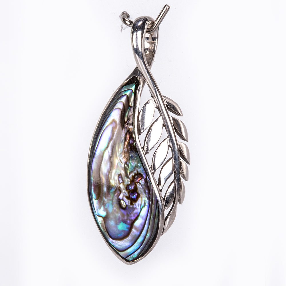 Ezüst Medál Abalone Kagylóval