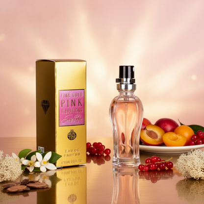 EDP 15 ml "Fine Gold Pink Vibrations" – gyümölcsös-citrusos illat