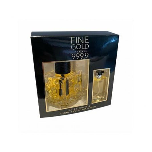 Real Time EDT 100 ml + 15 ml "Fine Gold Men" - fás illat férfiaknak