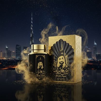 100 ml Eau de Perfume SHEIKH ZAYED GOLD Fűszeres Fás Illat Férfiaknak