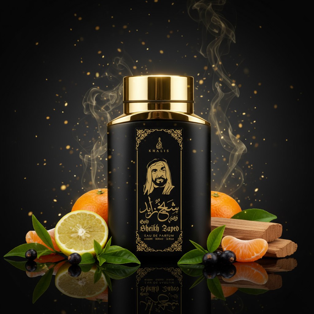 100 ml Eau de Perfume SHEIKH ZAYED GOLD Fűszeres Fás Illat Férfiaknak