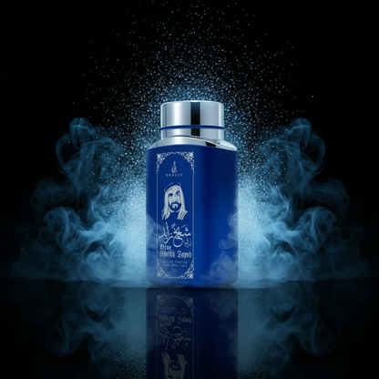 100 ml Eau de Perfume SHEIKH ZAYED BLUE Pézsmás Oud Illat Férfiaknak