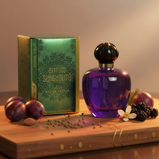 100 ml Eau de Perfume "EXPRESS SENSUALITE CAPTIVE" Gyümölcsös Virágos Illat Nőknek