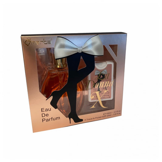 100 ml + 20 ml Eau de Perfume "LA DONNA X" Ciprusos Illat Nőknek