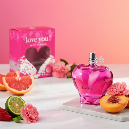 100 ml Eau de Parfum  "Love You Pink" Gyümölcsös - Citrusos Illat Nőknek
