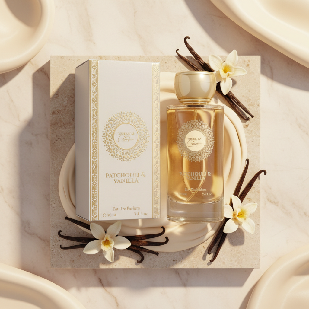 100 ml EDP PATCHOULI & VANILLA Fás, elegáns, púderes orientális női parfüm