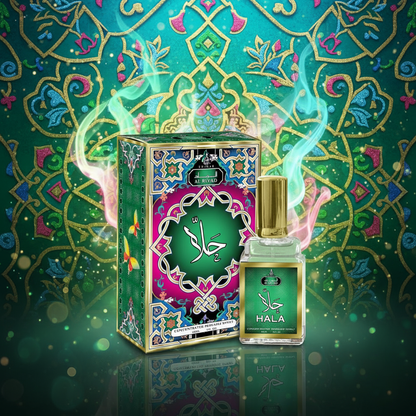 30 ml Eau de Perfume Oriental HALA (Top: Melon, Pineapple, Violet Leaves, Pear; Middle: Jasmine, Rose, Peach, Heliotrope, Orris; Base: Musk, Sandalwood, Vanilla, Amber)