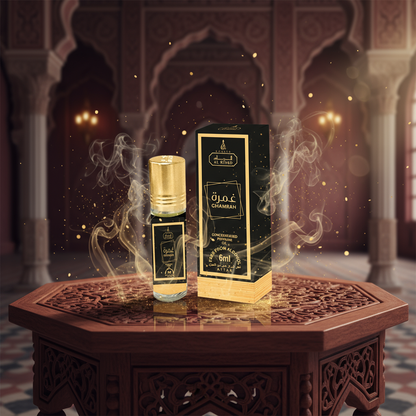 GHAMRAH 06 ML perfume oil (Top: Black Pepper, Cypress, Pineapple, Pine, Rosemary; Middle: Firbalsam, Patchouli, Incense; Base: Labdanum, Amber, Citrus, Cashmere Wood, Vanilla, Dry Woods)