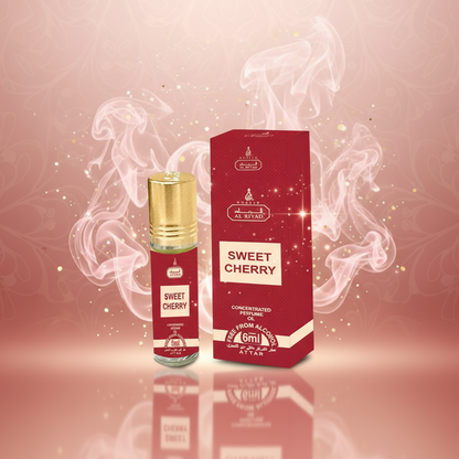 SWEET CHERRY 06 ML perfume oil (Top: Cherry , Amaretto Nutmeg; Middle: Rose, Benzoin; Base: Patchouli, Musk, Vanilla, Amber)