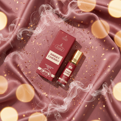 SWEET CHERRY 06 ML perfume oil (Top: Cherry , Amaretto Nutmeg; Middle: Rose, Benzoin; Base: Patchouli, Musk, Vanilla, Amber)