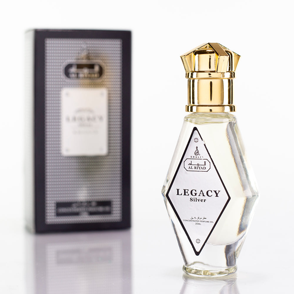 LEGACY SILVER 20 ML perfume oil (Top: Lemon; Middle: Cedarwood; Base: Musky)