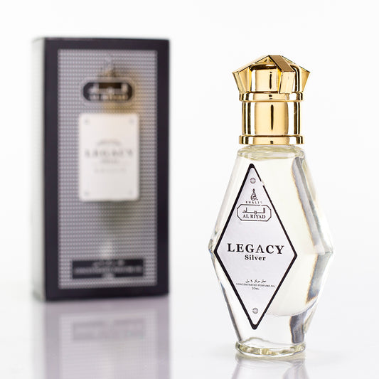 LEGACY SILVER 20 ML perfume oil (Top: Lemon; Middle: Cedarwood; Base: Musky)