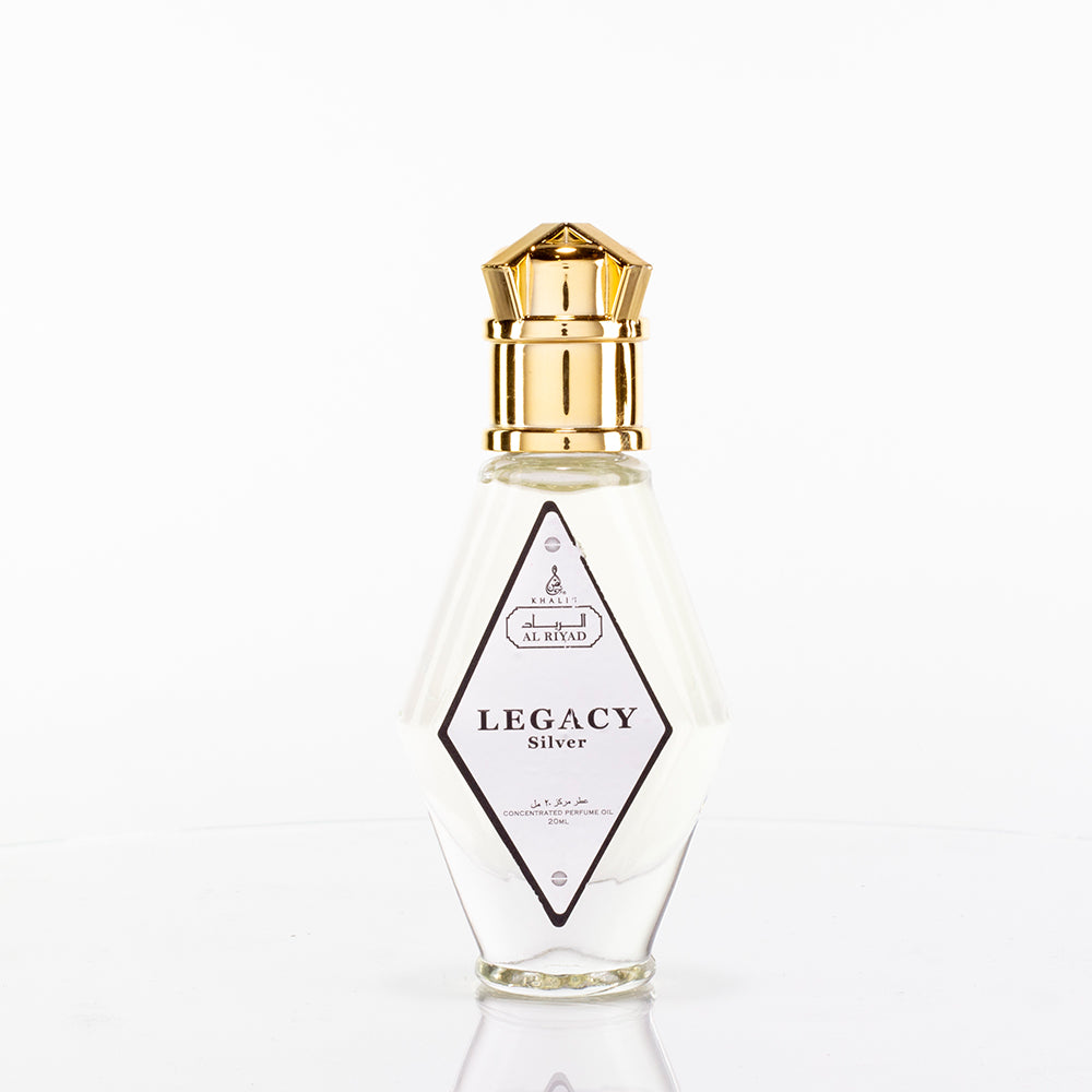 LEGACY SILVER 20 ML perfume oil (Top: Lemon; Middle: Cedarwood; Base: Musky)