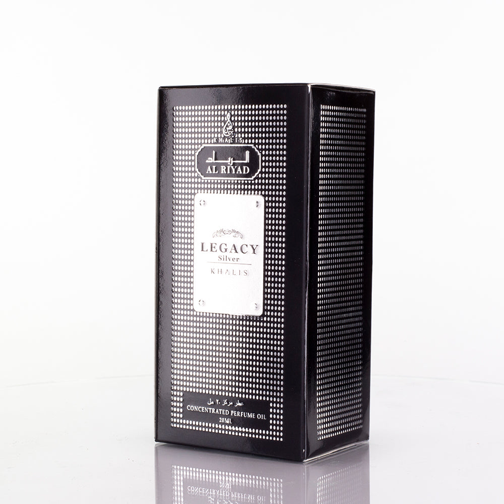 LEGACY SILVER 20 ML perfume oil (Top: Lemon; Middle: Cedarwood; Base: Musky)