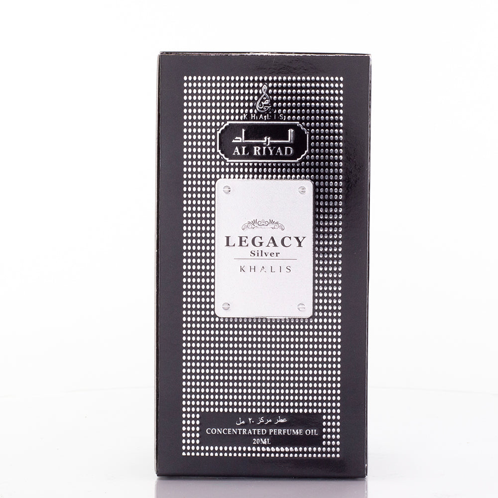 LEGACY SILVER 20 ML perfume oil (Top: Lemon; Middle: Cedarwood; Base: Musky)