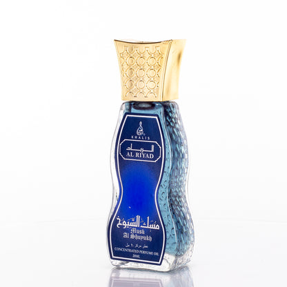 MUSK AL SHUYUKH 20 ML perfume oil (Top: Bergamot, Ginger, Rosemary; Middle: Geranium, Nutmeg; Base: Orris, Musky, Patchouli, Cedarwood)