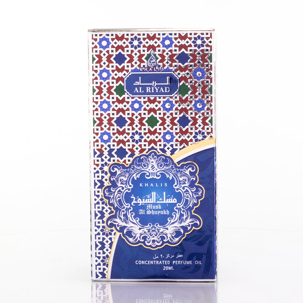 MUSK AL SHUYUKH 20 ML perfume oil (Top: Bergamot, Ginger, Rosemary; Middle: Geranium, Nutmeg; Base: Orris, Musky, Patchouli, Cedarwood)