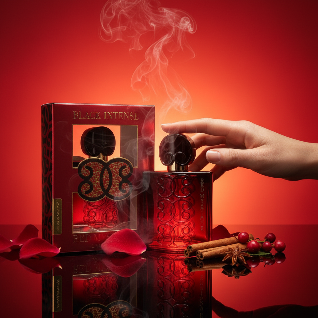 EDP 100ml "Black Intense Red Mystique" - virágos-gyümölcsös illat