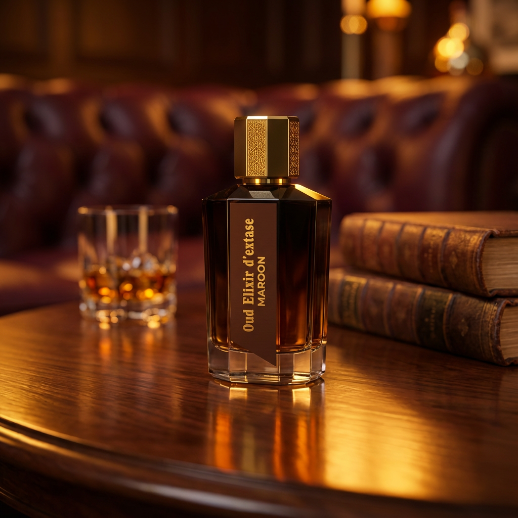 EDP 100 ml "Oud Elixir D’extase Maroon" – keleties-fás illat