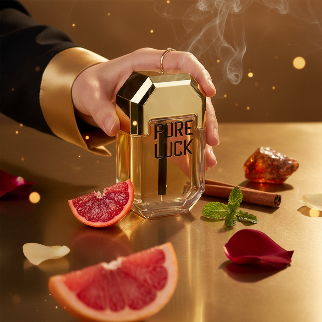 EDT 100 ml "Linn Young - Pure Luck" – fás-fűszeres illat