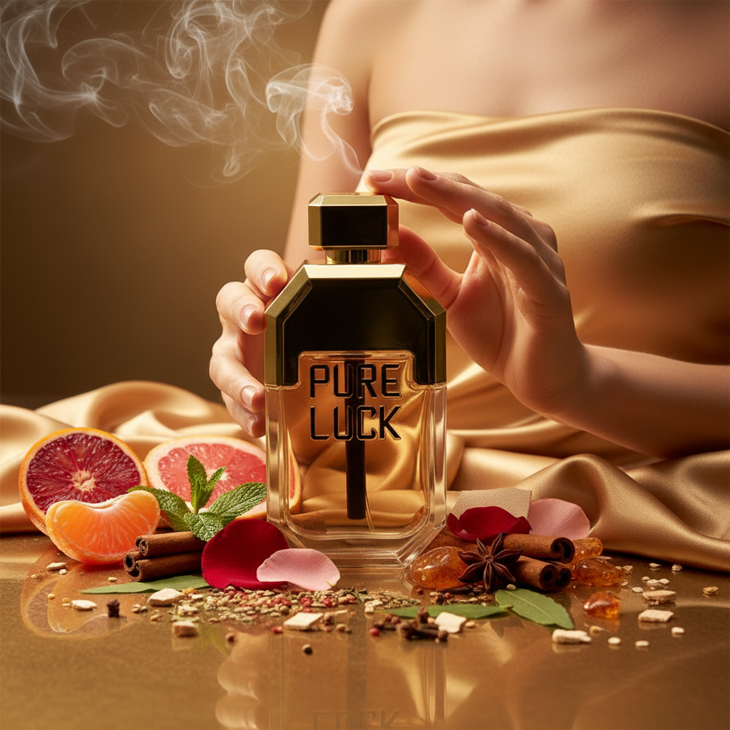 EDT 100 ml "Linn Young - Pure Luck" – fás-fűszeres illat