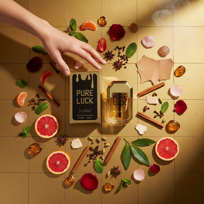 EDT 100 ml "Linn Young - Pure Luck" – fás-fűszeres illat