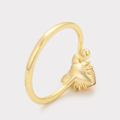 Arany tónusú Emporia Ötvözetű Gyűrű Sárga Emporia® Kristállyal